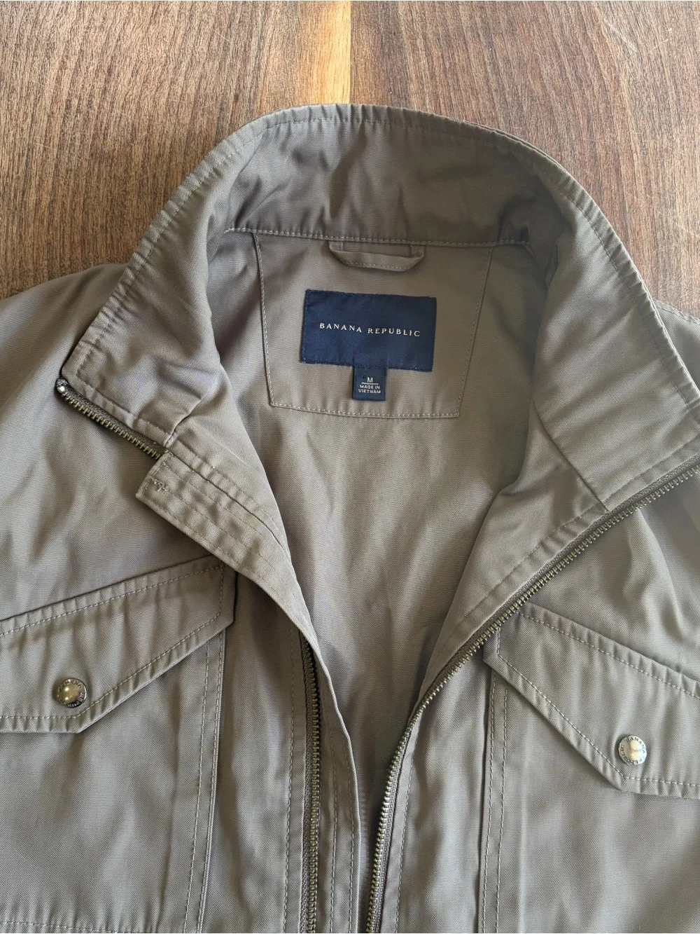 Banana Republic Men's Olive-Taupe Military Field Jacket excellent! Medium